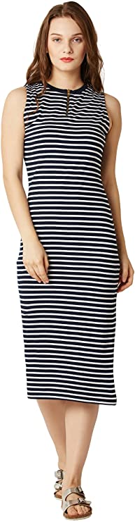 Miss Olive Women's Cotton Bodycon Midi Dress