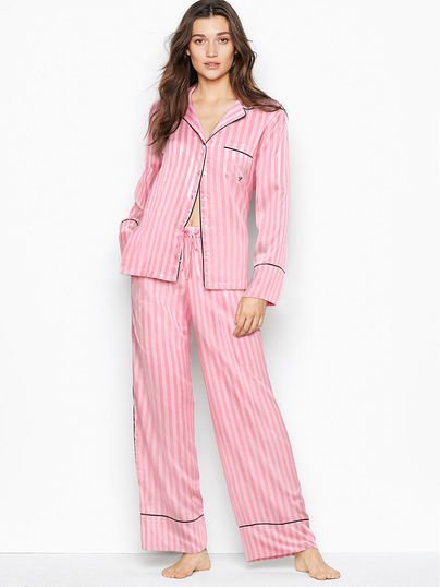 Satin Long PJ Set